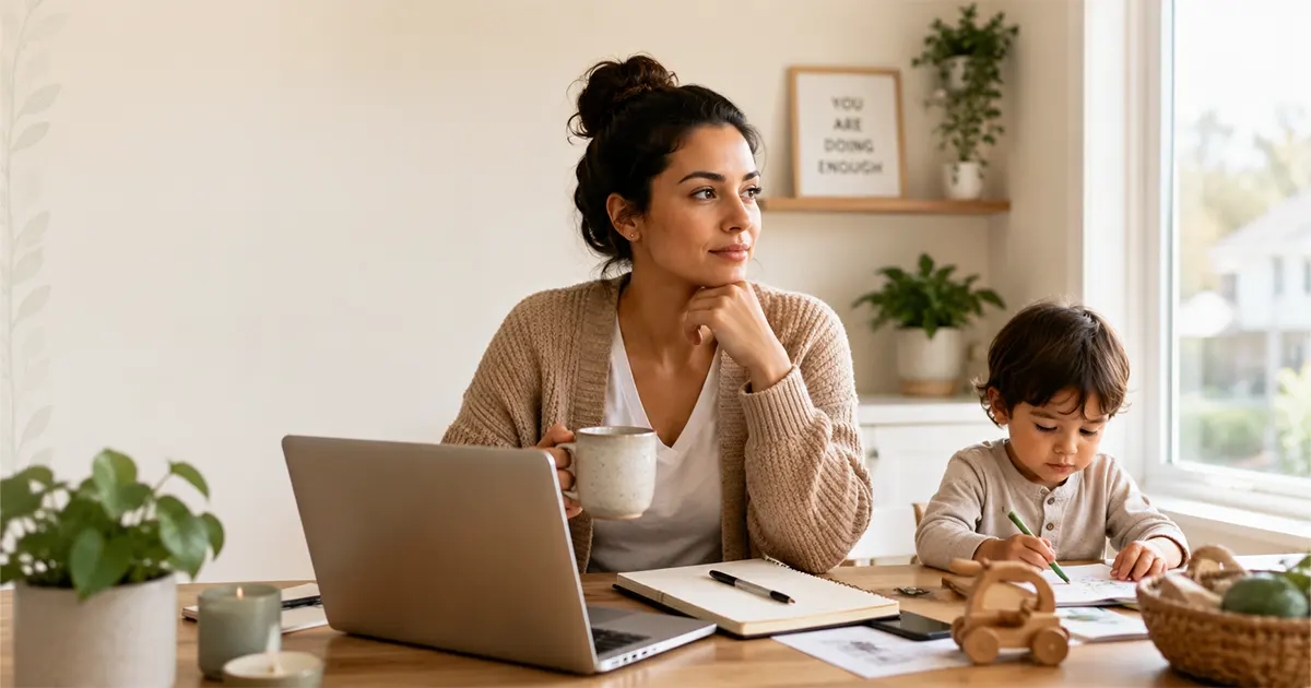 Many working parents are carrying two full-time emotional roles at once.