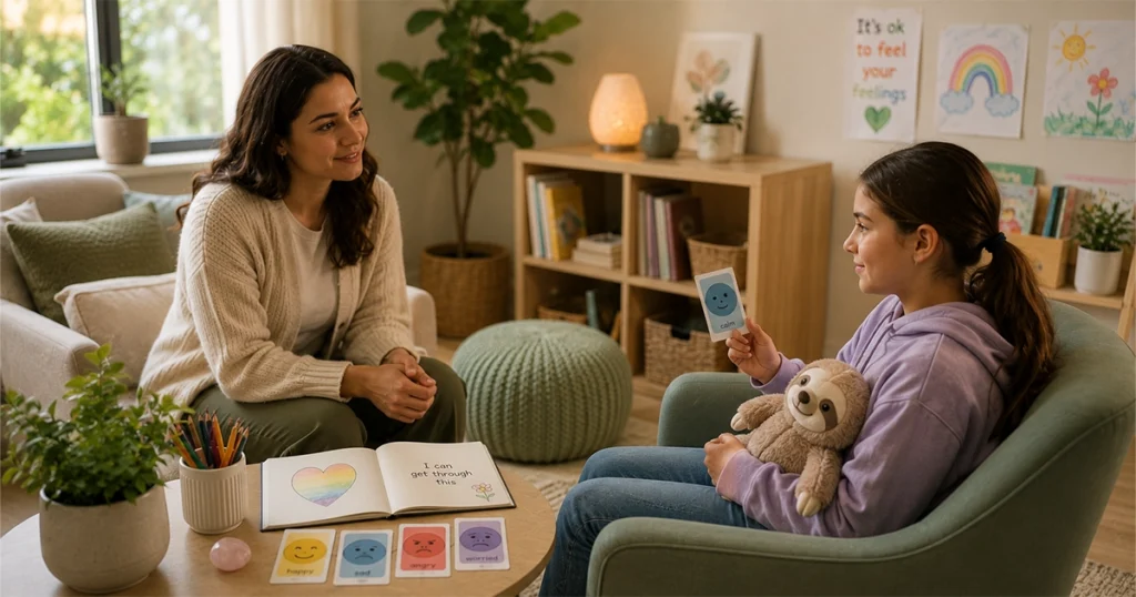how children and youth therapy in Mississauga may support emotional regulation, anxiety, behaviour concerns, confidence, and family communication.