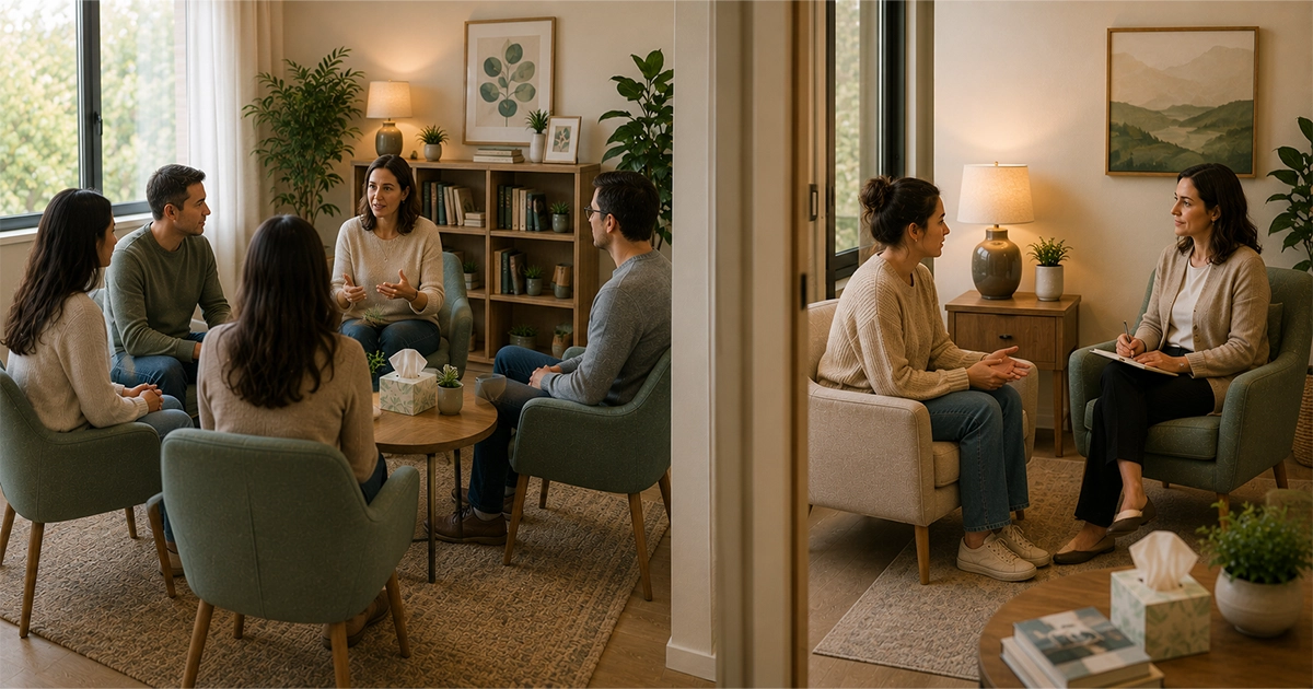 Compare support groups and individual therapy in Mississauga to understand which option may fit your needs, comfort level, and goals